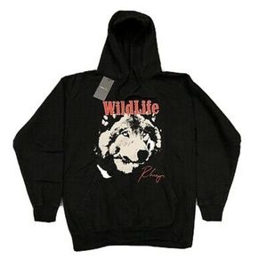 PacSun x Rhuigi Wolf Wildlife Pullover Hoodie